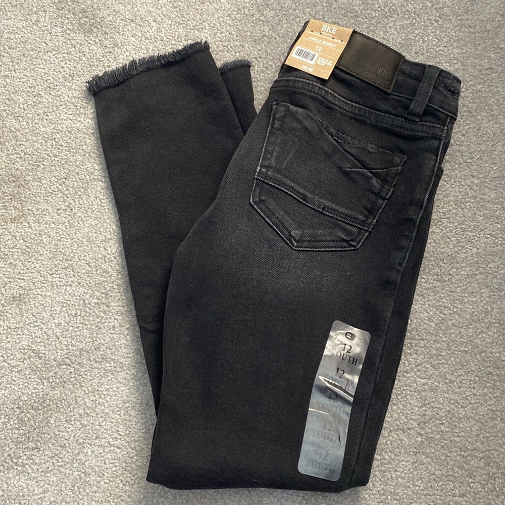 Youth Black Ankle Skinny Jeans by BKE